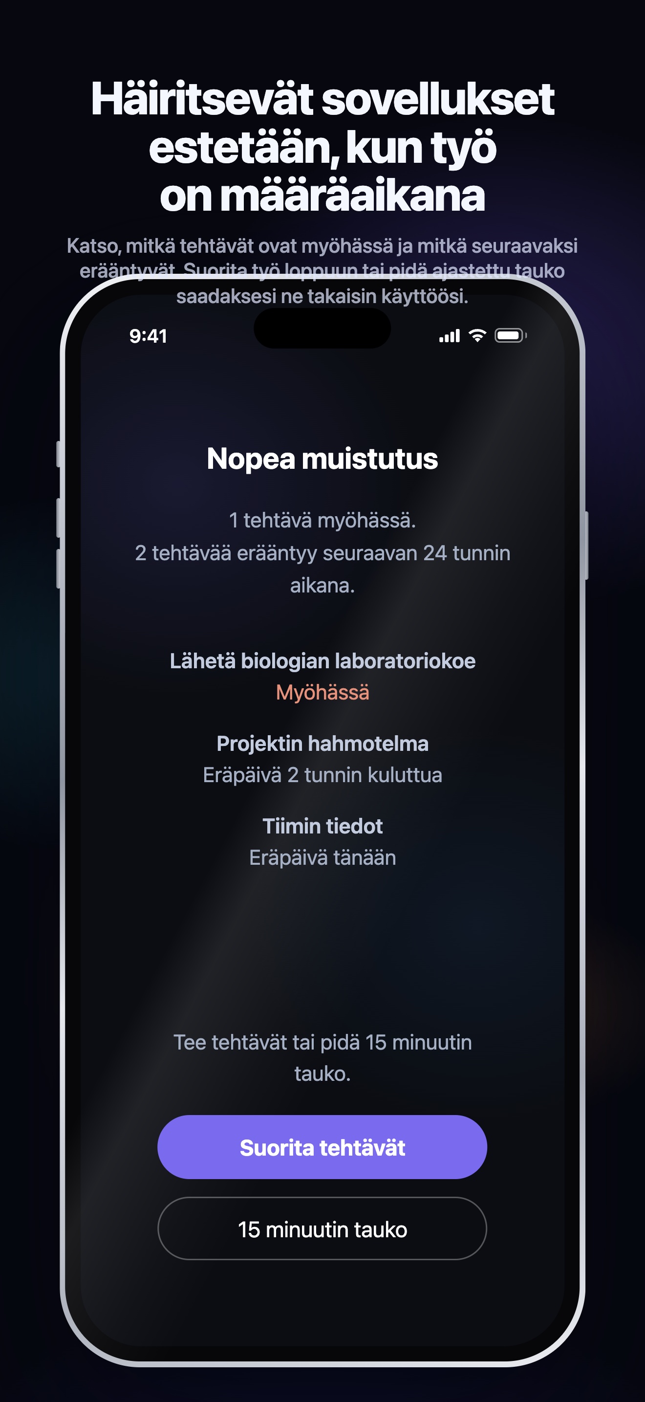 App Storen esittelykuva · Nonlate · iOS