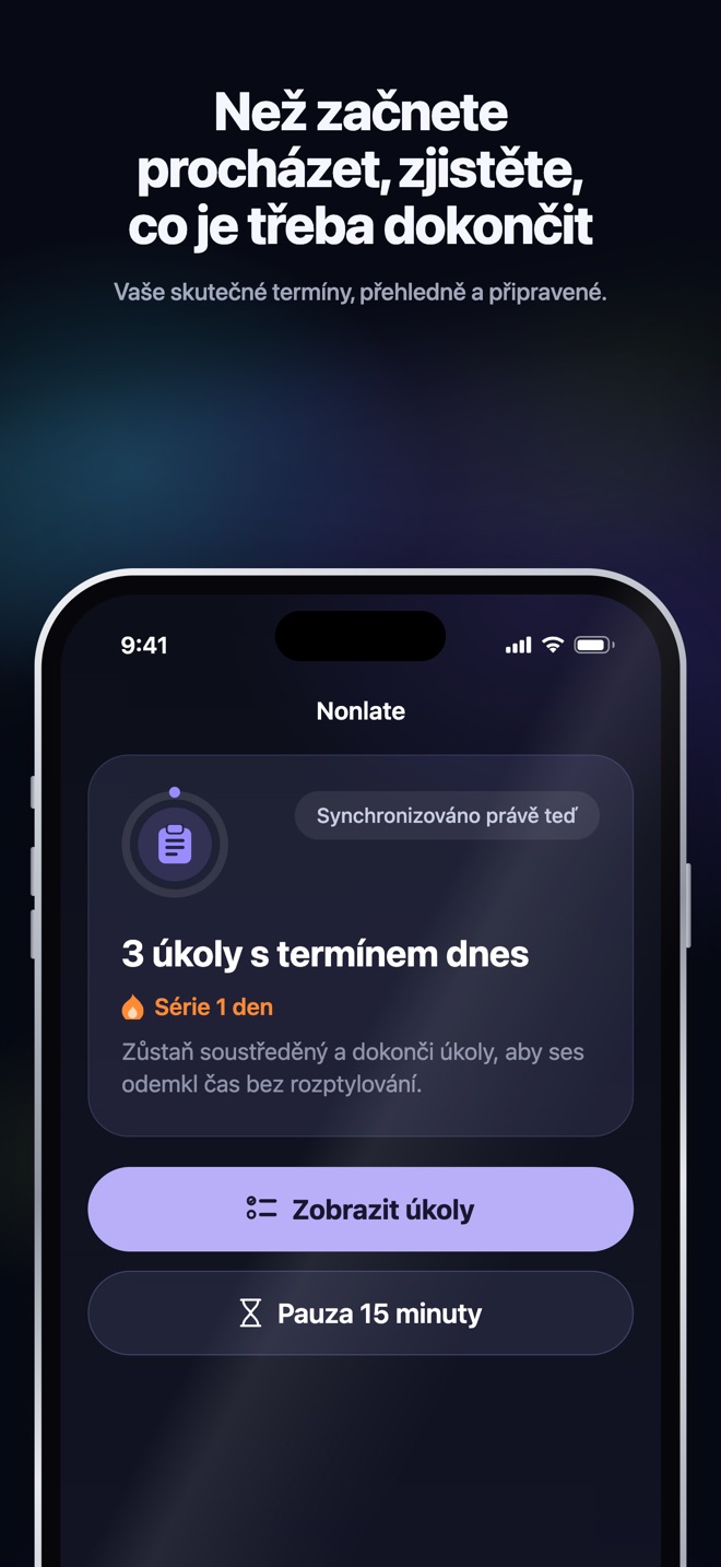 Propagační ilustrace z App Store · iOS · Home · úkoly s termínem