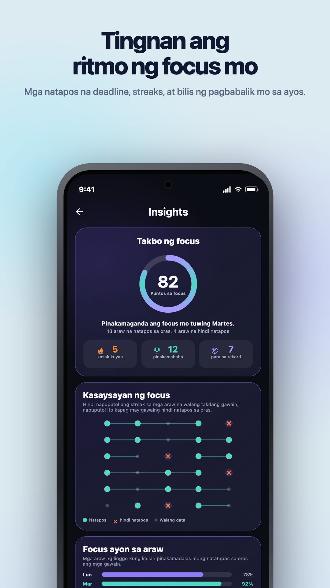Ilustrasyon mula sa Google Play · Android · Mga insight · Focus Pulse
