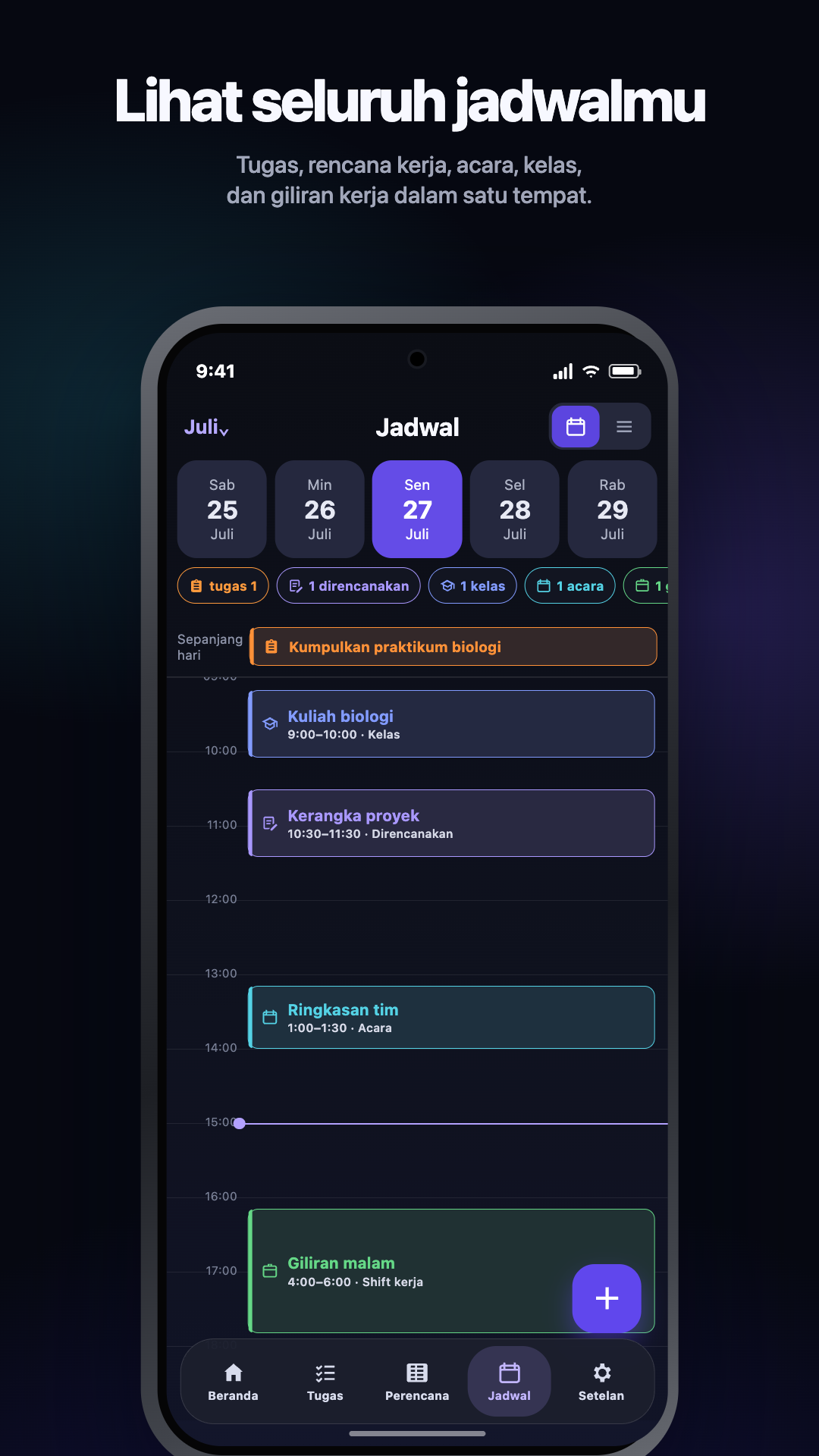 Ilustrasi Google Play · Android · Schedule · hari terjadwal