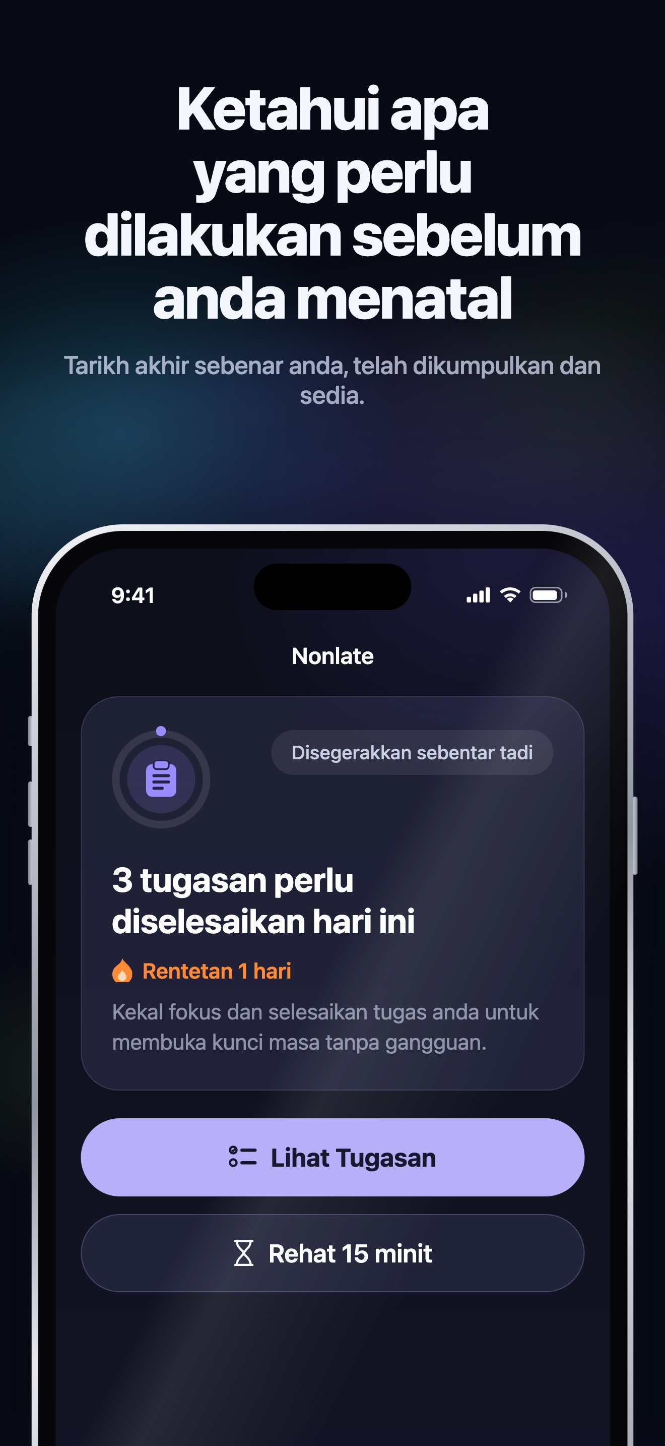 Ilustrasi App Store · iOS · Utama · tugasan bertarikh akhir
