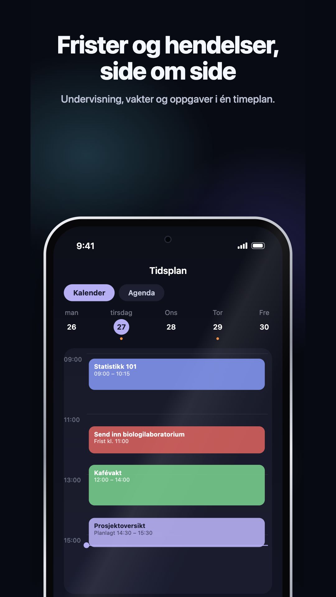 Google Play-illustrasjon · Android · Schedule · tidsinndelt dag