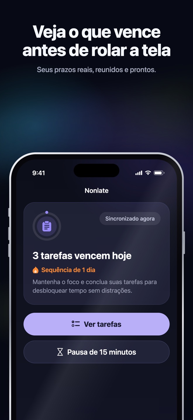 Ilustração da App Store · iOS · Início · tarefas pendentes
